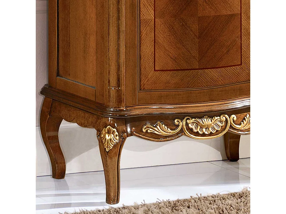 Esszimmervitrine in Nussbaumfarben italienischen Design