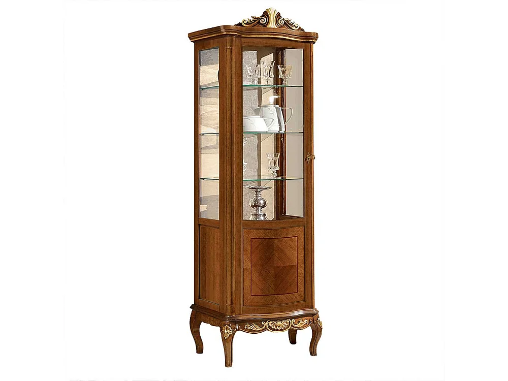 Esszimmervitrine in Nussbaumfarben italienischen Design