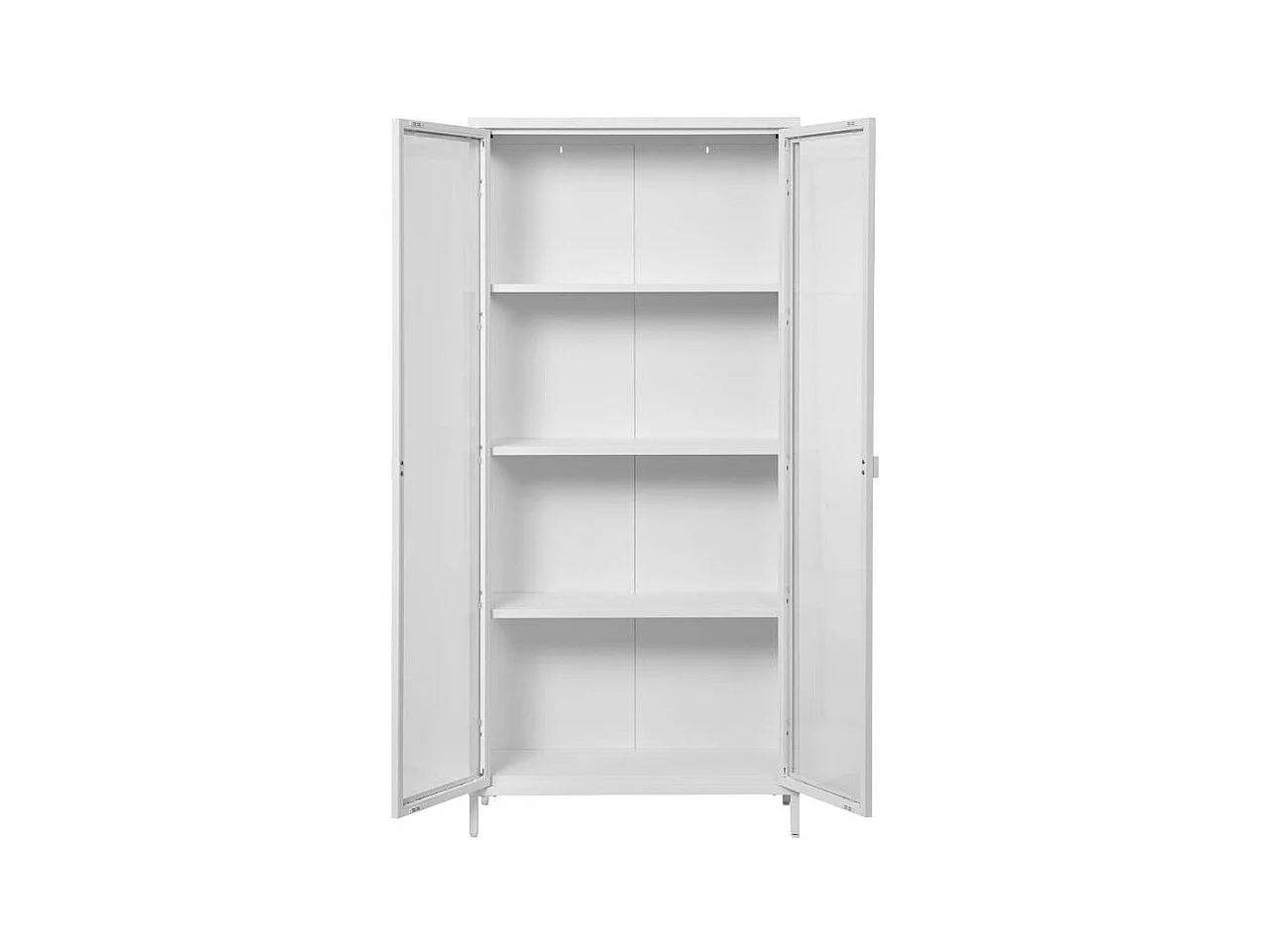 Esszimmervitrine Standvitrine aus Glas und Metall