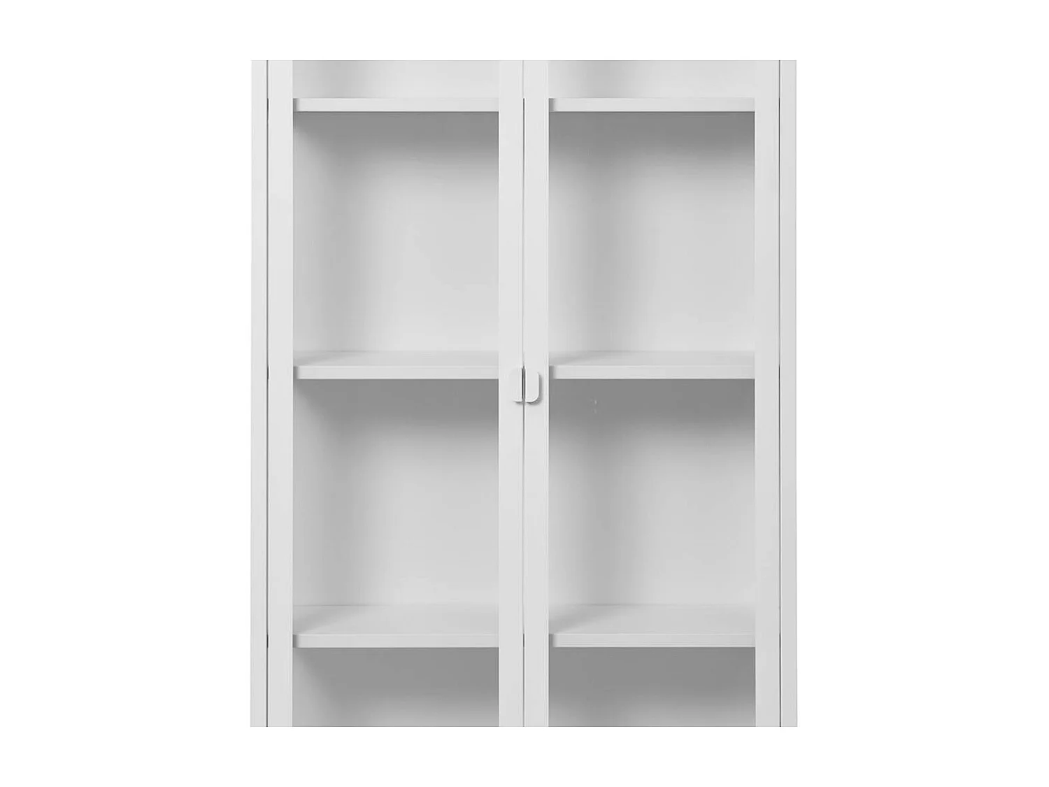 Esszimmervitrine Standvitrine aus Glas und Metall