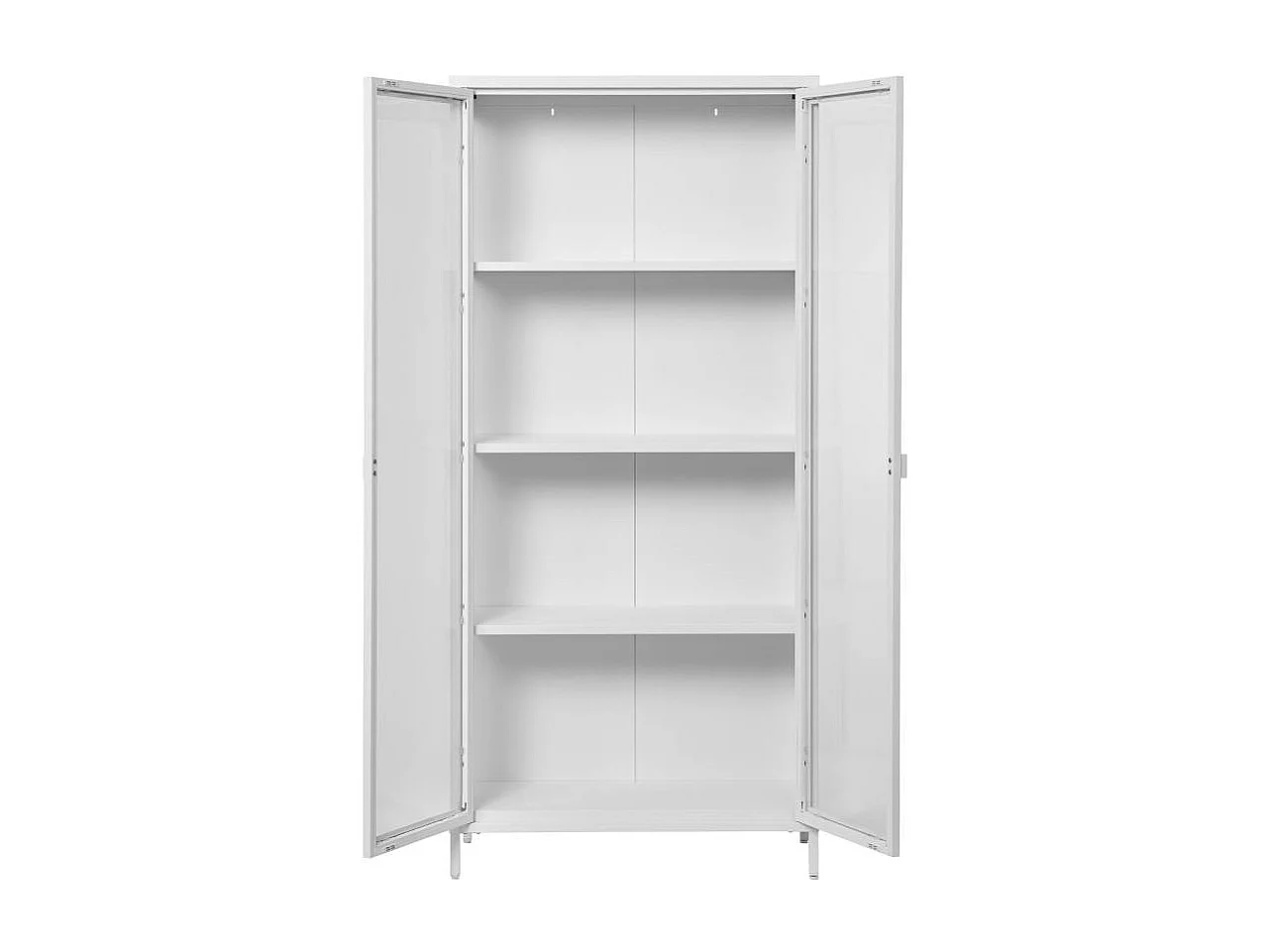 Esszimmervitrine Standvitrine aus Glas und Metall