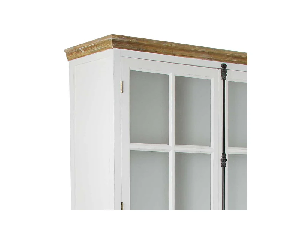 Standvitrine mit Glastüren Landhaus