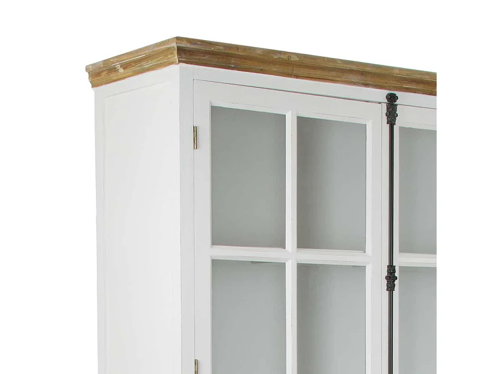 Standvitrine mit Glastüren Landhaus