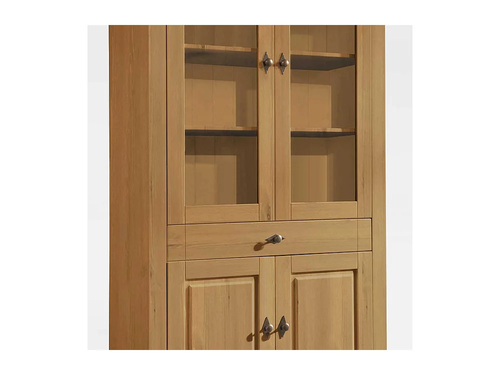 Esszimmervitrine aus Kiefer teilmassiv 4-türig