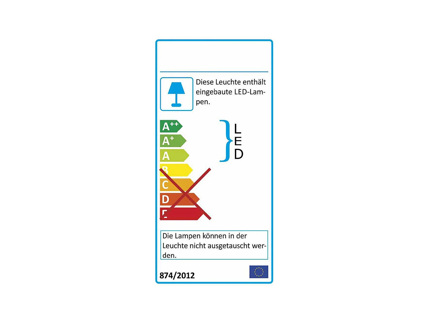 Hängevitrine in Weiß Holz Dekor LED Beleuchtung