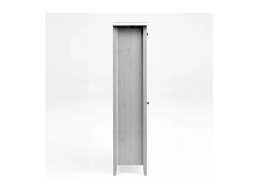 Standvitrine in Weiß Kiefer teilmassiv Badezimmer