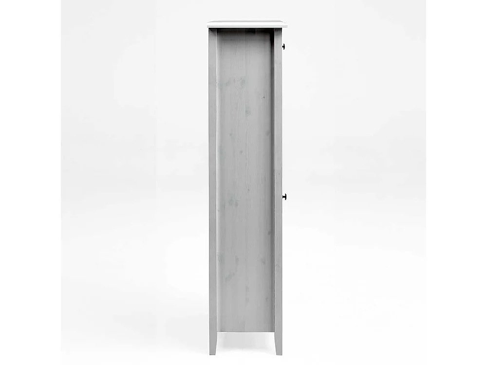 Standvitrine in Weiß Kiefer teilmassiv Badezimmer