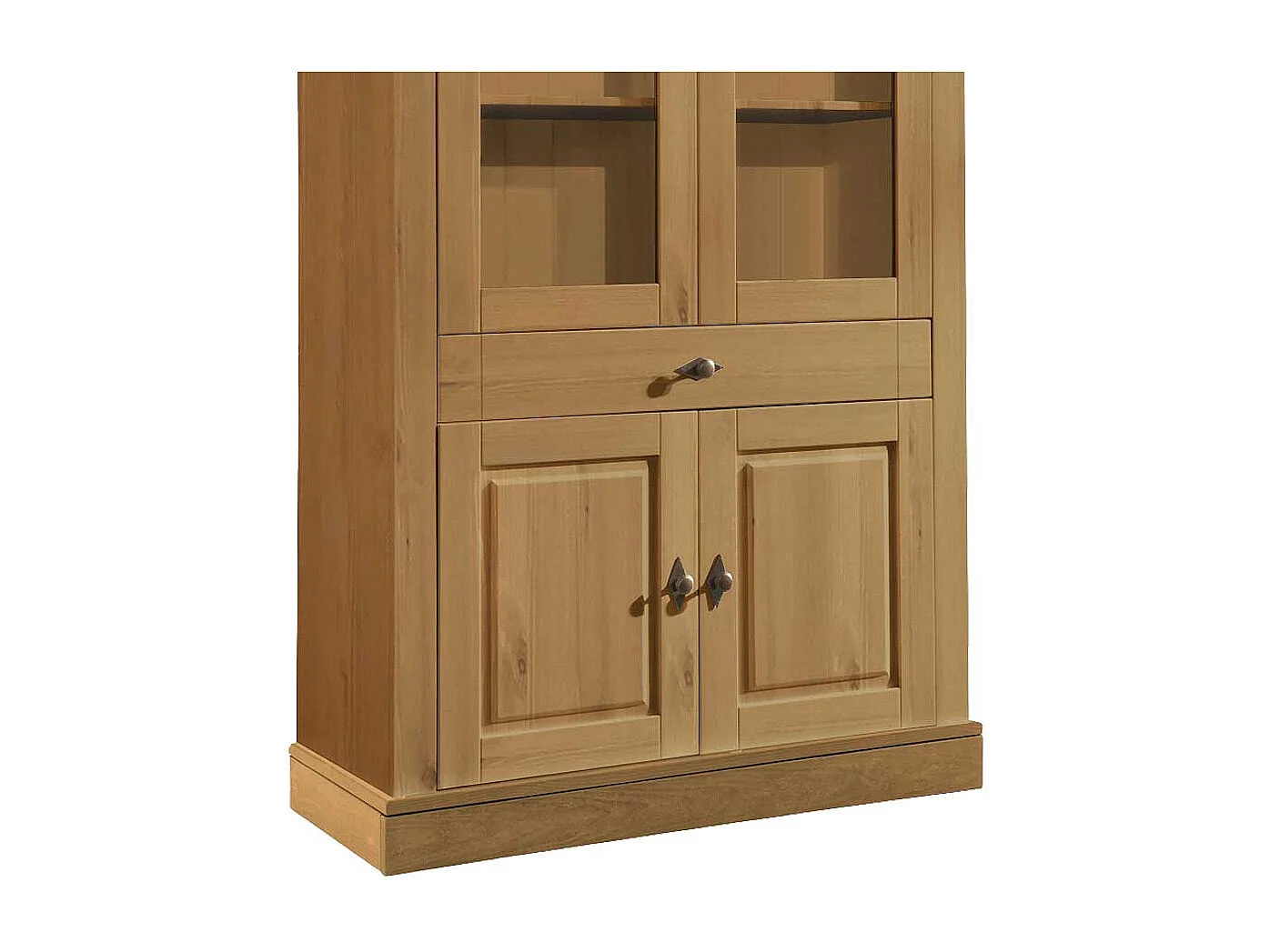 Wohnzimmervitrine aus Kiefer teilmassiv Landhaus Design