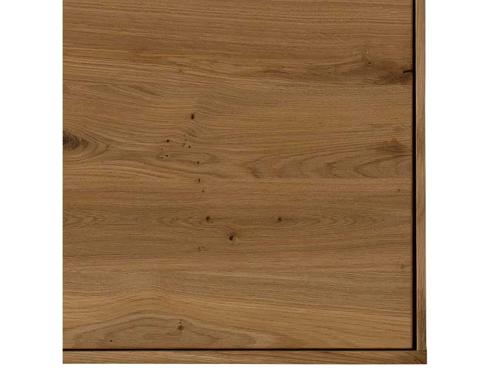 Hängevitrine Wildeiche geölt aus Massivholz 43 cm breit