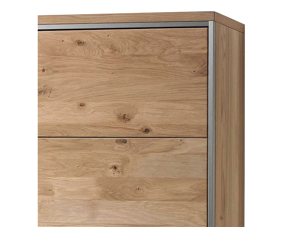 Wohnzimmer Hängevitrine mit Asteiche furniert 2 türig