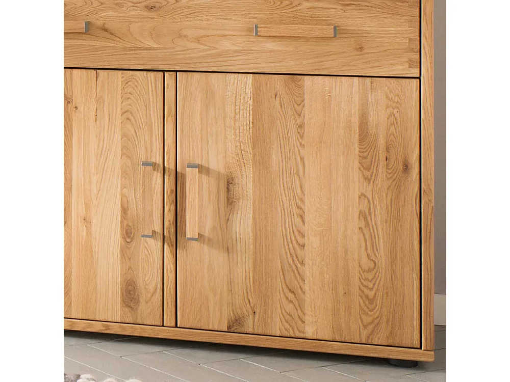 Wohnzimmervitrine aus Eiche Massivholz 90 cm breit