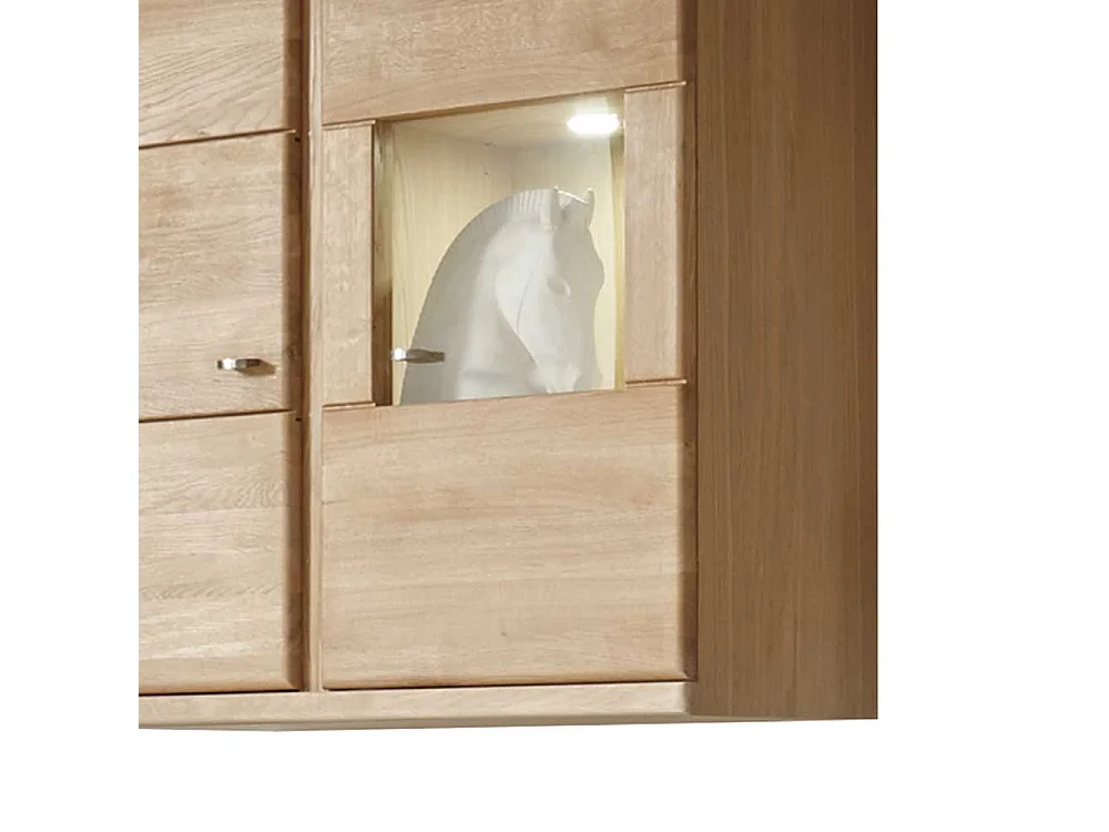 Hängevitrine aus Wildeiche Bianco 90 cm breit