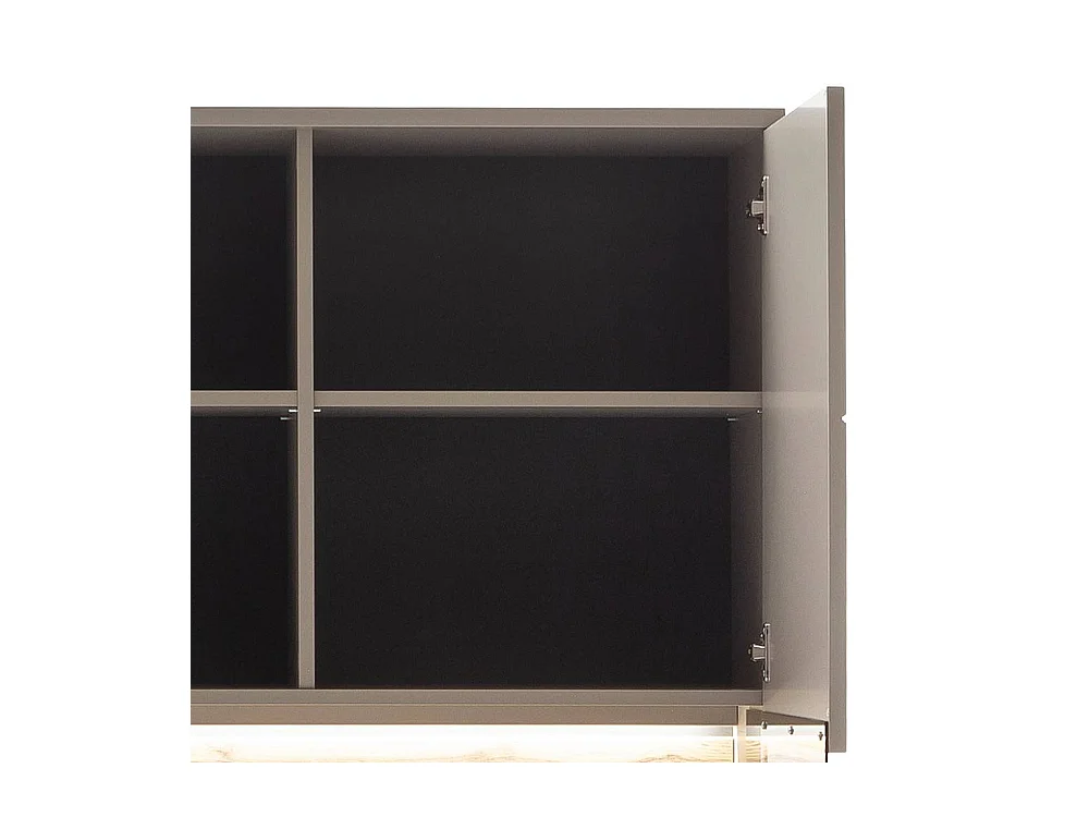 Standvitrine Wohnzimmervitrinenschrank in modernem Design 199 cm hoch