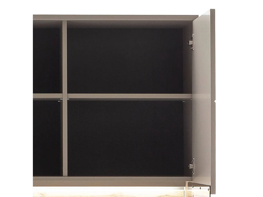 Standvitrine Wohnzimmervitrinenschrank in modernem Design 199 cm hoch