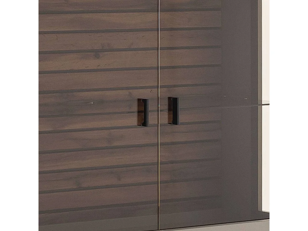 Standvitrine Wohnzimmervitrinenschrank in modernem Design 199 cm hoch