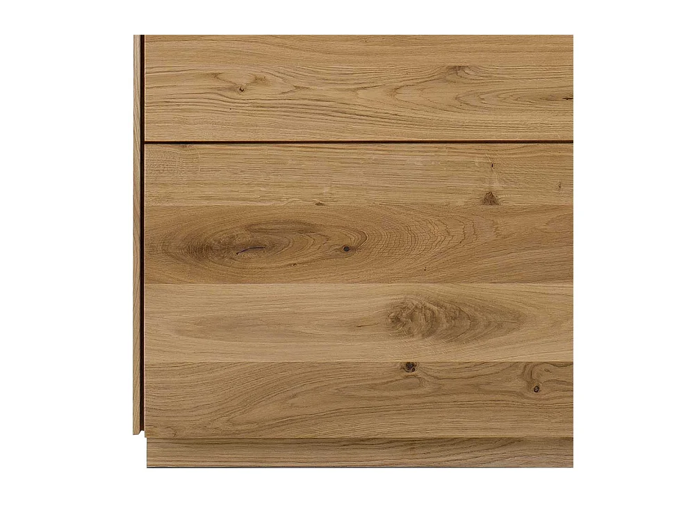 Standvitrine aus Wildeiche Massivholz 209 cm hoch - 63 cm breit