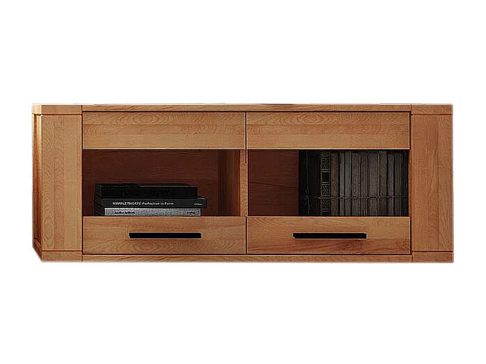 Hängevitrine aus Kernbuche Massivholz 110 cm