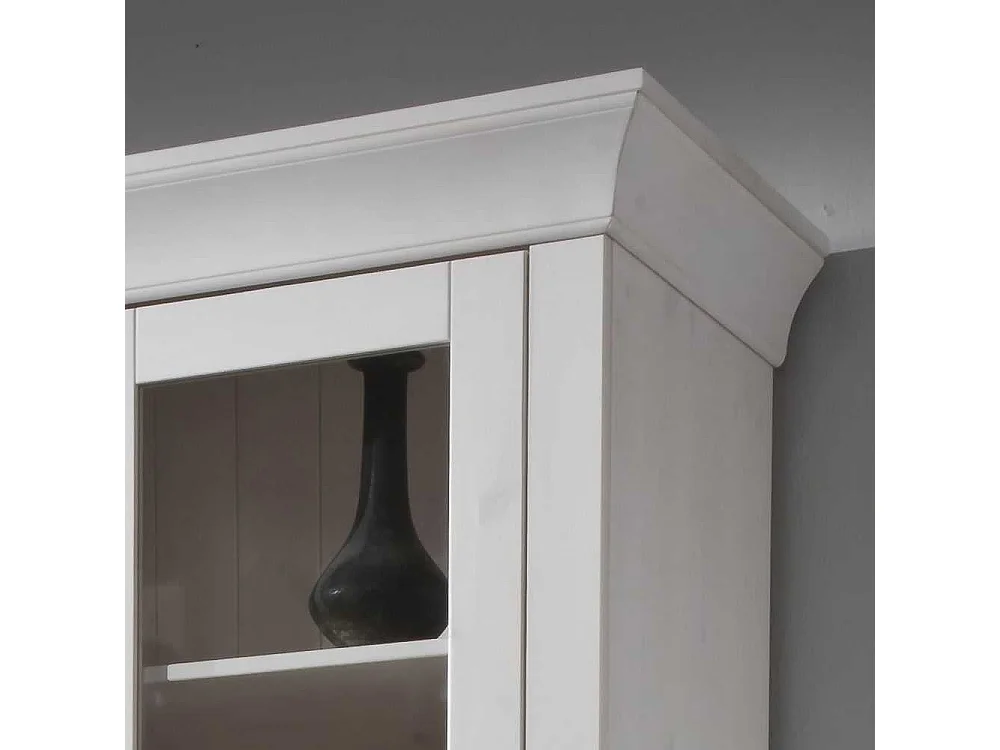 Standvitrine in Weiß Wohnzimmer