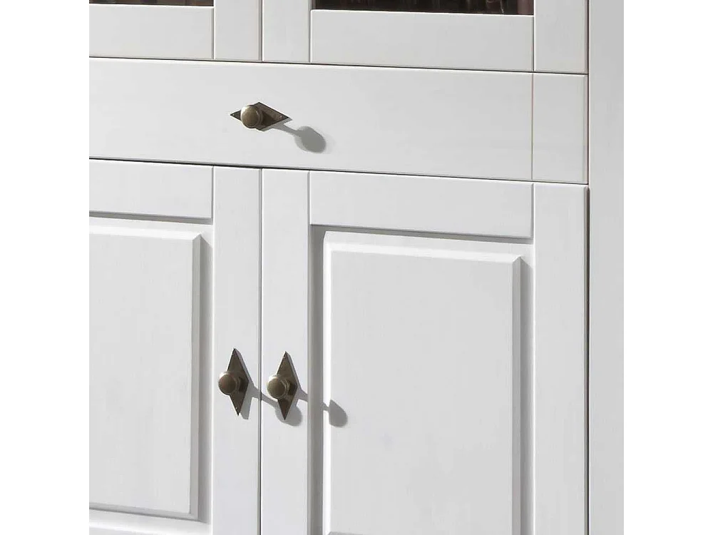 Standvitrine in Weiß Wohnzimmer