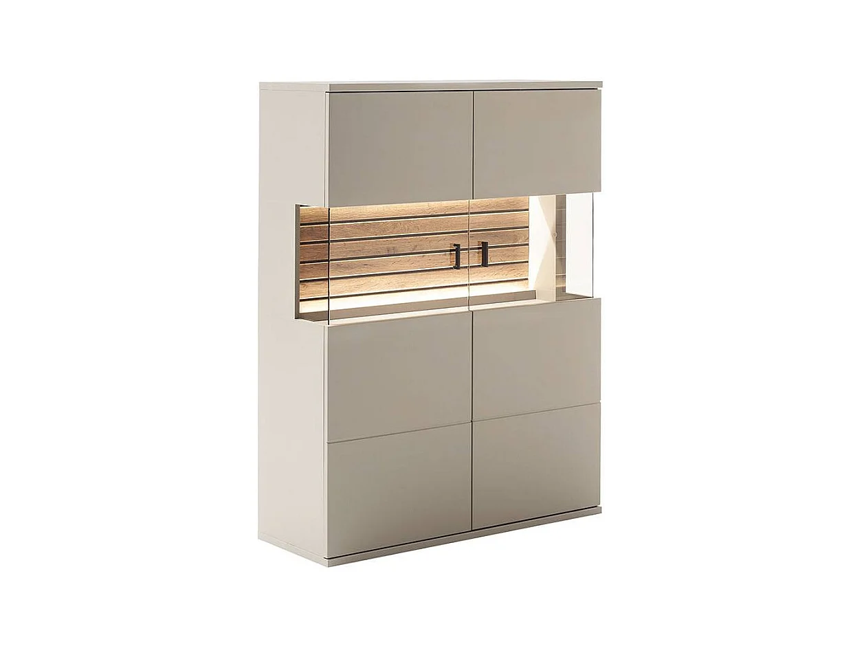 Highboard Esszimmervitrine mit Glastüren in modernem Design