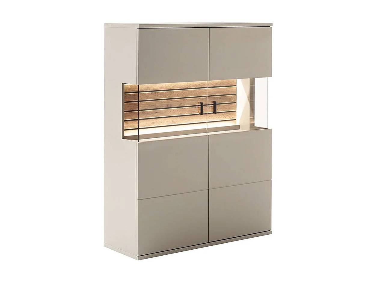 Highboard Esszimmervitrine mit Glastüren in modernem Design