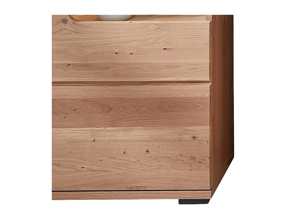 Wohnzimmervitrine in Eschefarben Wildeichefarben