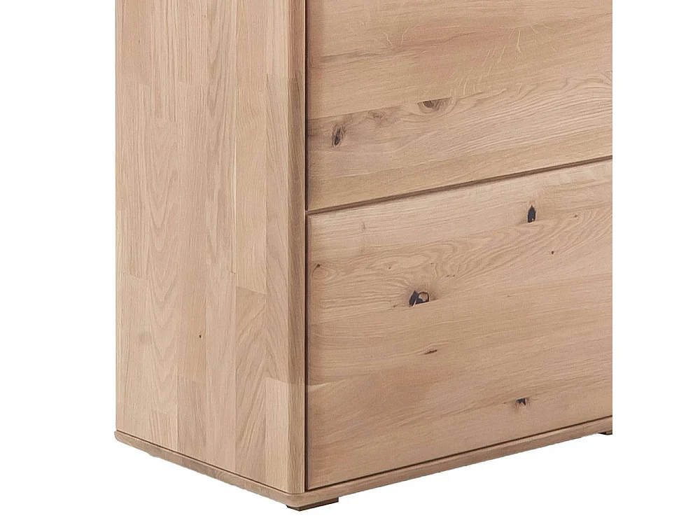 Standvitrine Wohnzimmervitrine in modernem Design und Asteiche hell