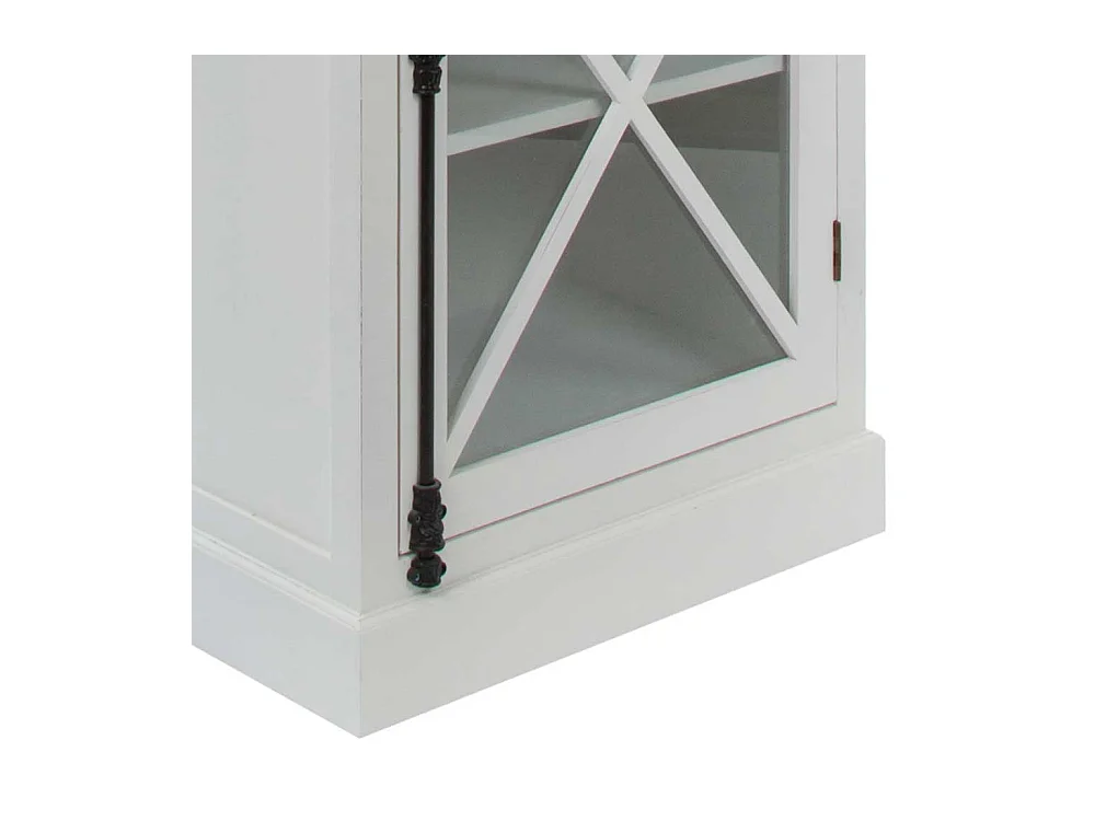 Standvitrine im Landhausstil Weiß