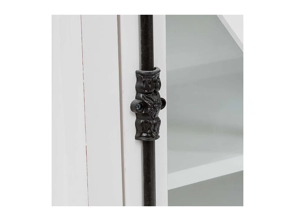 Standvitrine im Landhausstil Weiß