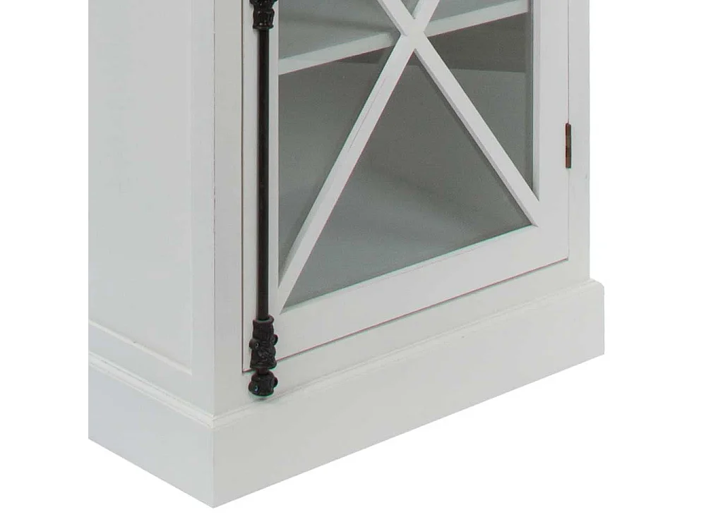 Standvitrine im Landhausstil Weiß