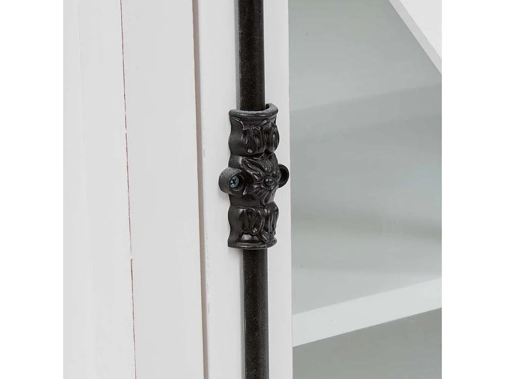 Standvitrine im Landhausstil Weiß