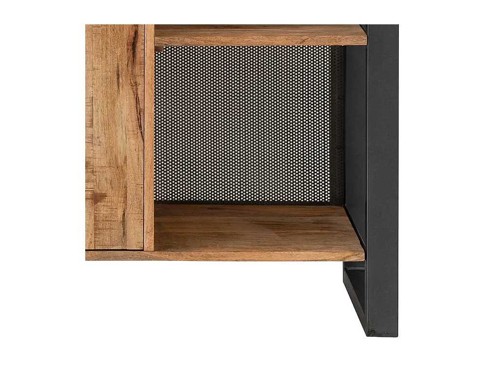 Wohnzimmervitrinenschrank im Industry und Loft Stil Recyclingholz