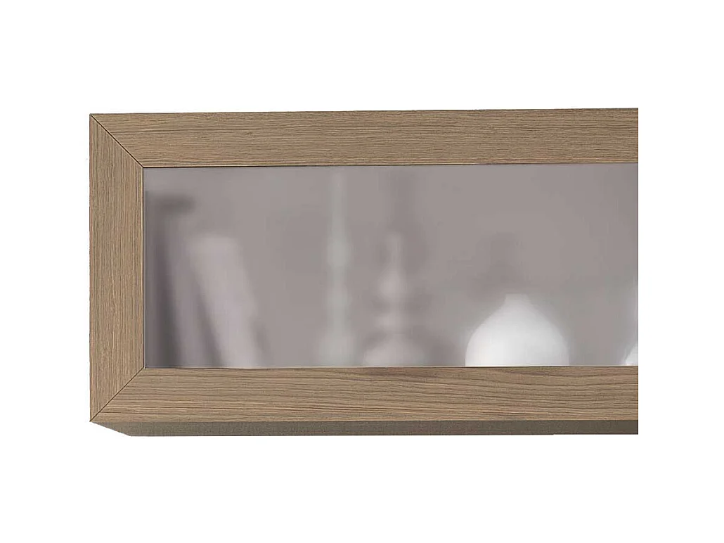 Hängevitrinen Esche furniert Glasklappen (2er Set)