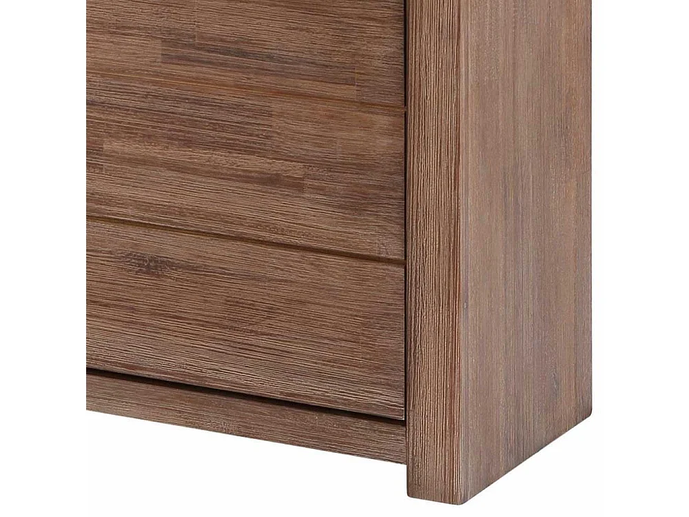 Highboard Wohnzimmer Highboard mit Glastüren in Dunkelbraun