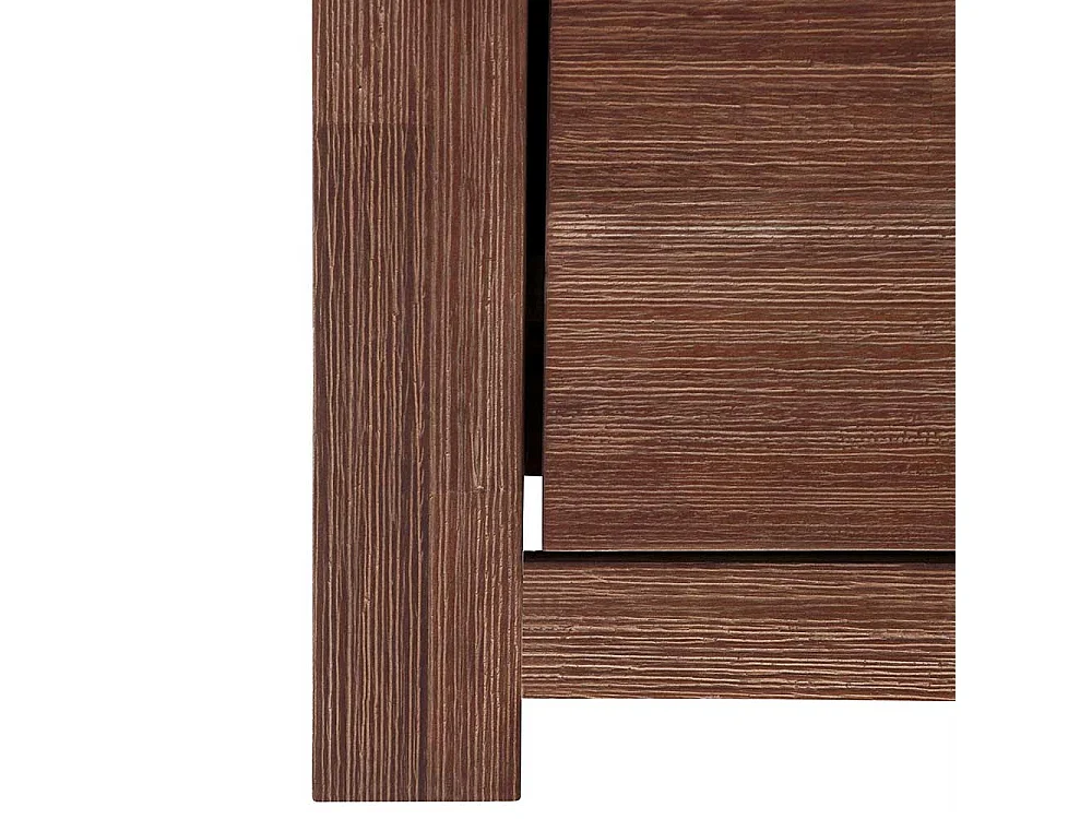 Highboard Wohnzimmer Highboard mit Glastüren in Dunkelbraun