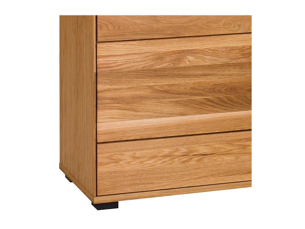 Wohnzimmerschrank mit 2 Glastüren Eichefarben & Schwarz