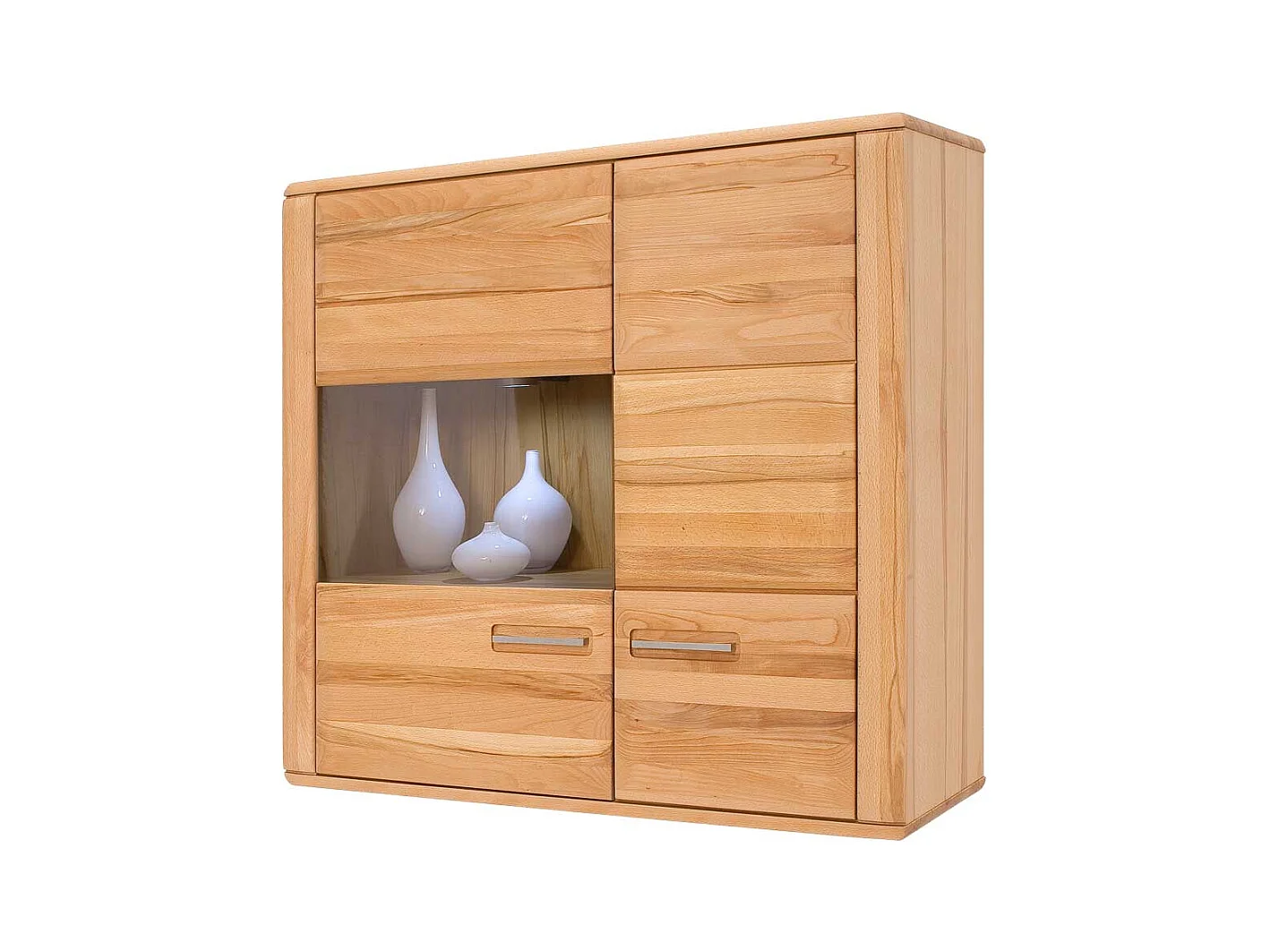 Hängeschrank mit Glastür Beleuchtung