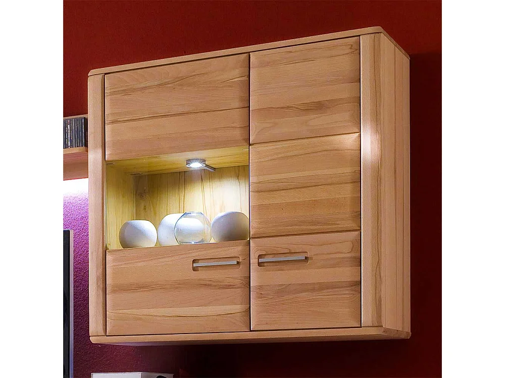 Hängeschrank mit Glastür Beleuchtung