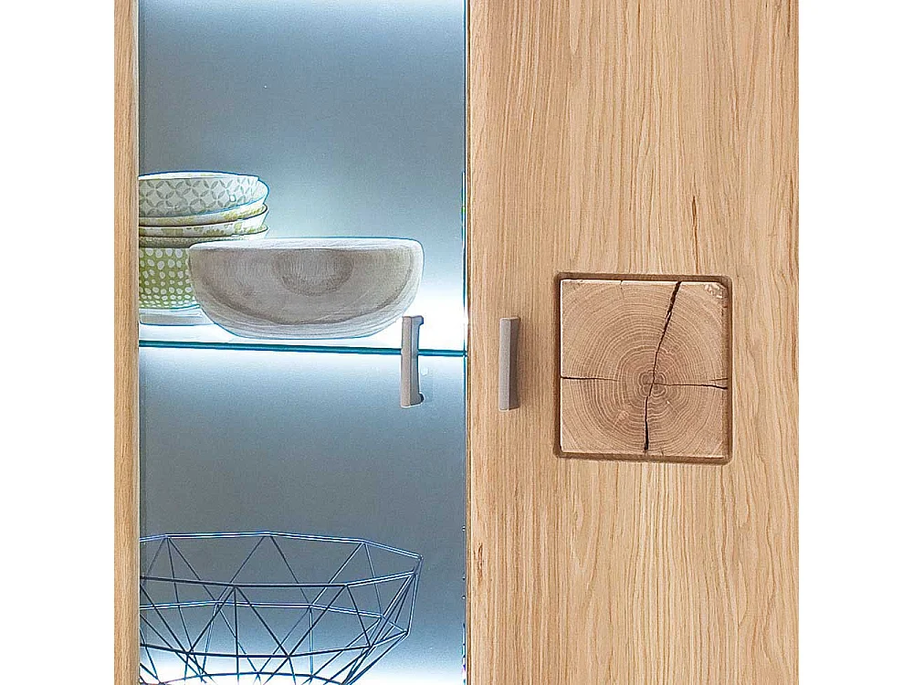 Highboard aus Eiche Bianco Wohnzimmer