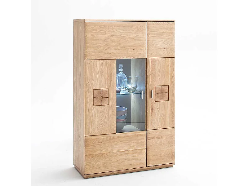Highboard aus Eiche Bianco Wohnzimmer
