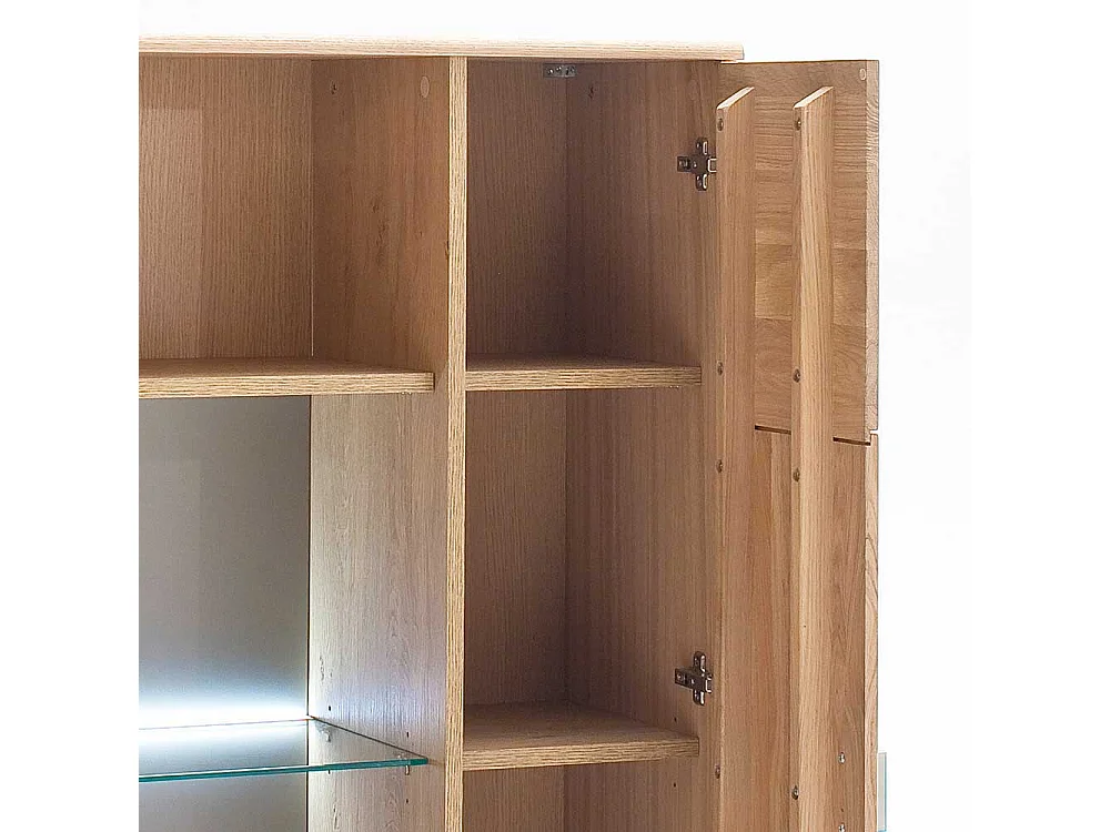 Highboard aus Eiche Bianco Wohnzimmer