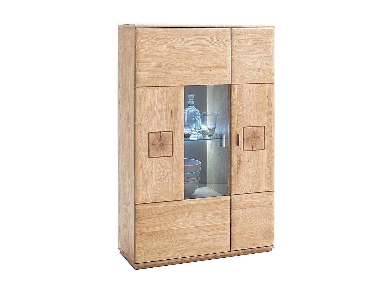 Highboard aus Eiche Bianco Wohnzimmer