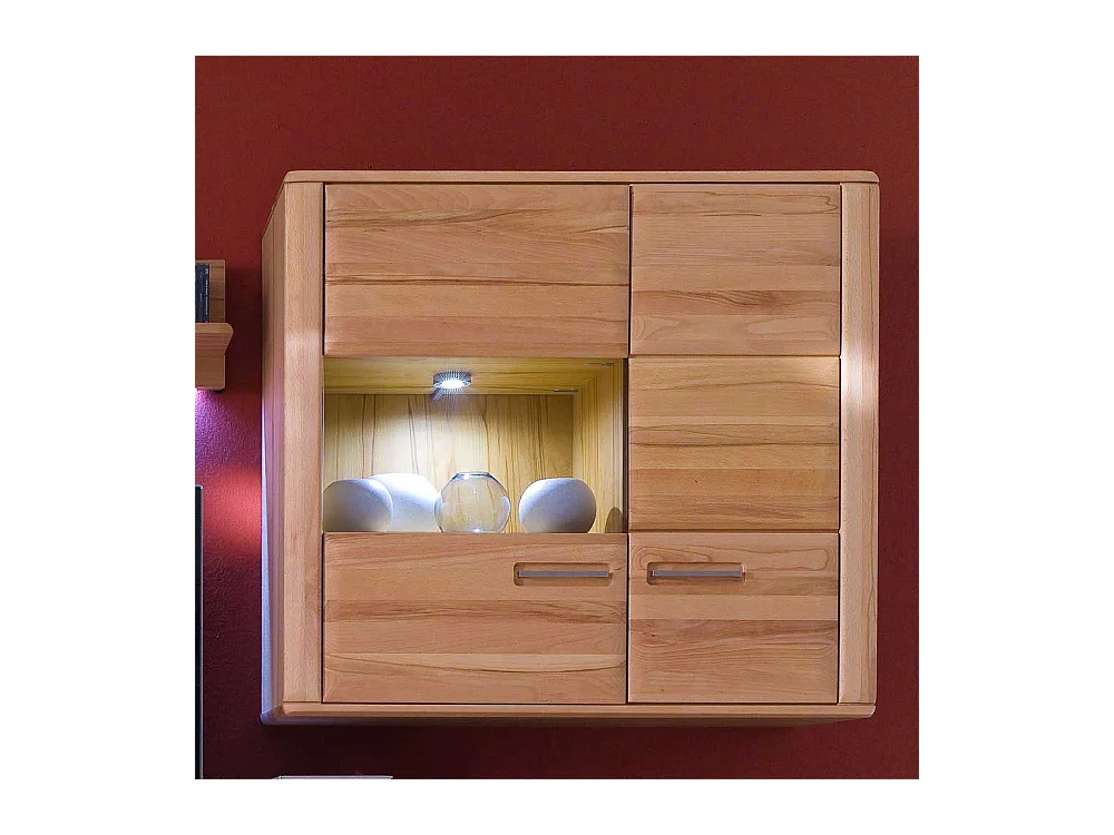 Hängeschrank mit Glastür Beleuchtung