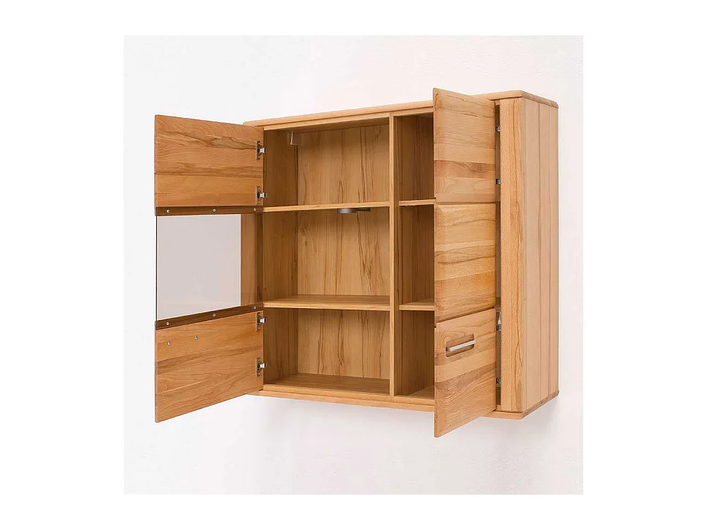 Hängeschrank mit Glastür Beleuchtung