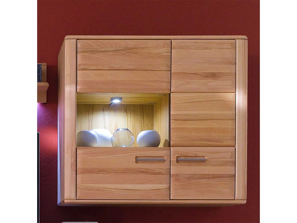 Hängeschrank mit Glastür Beleuchtung