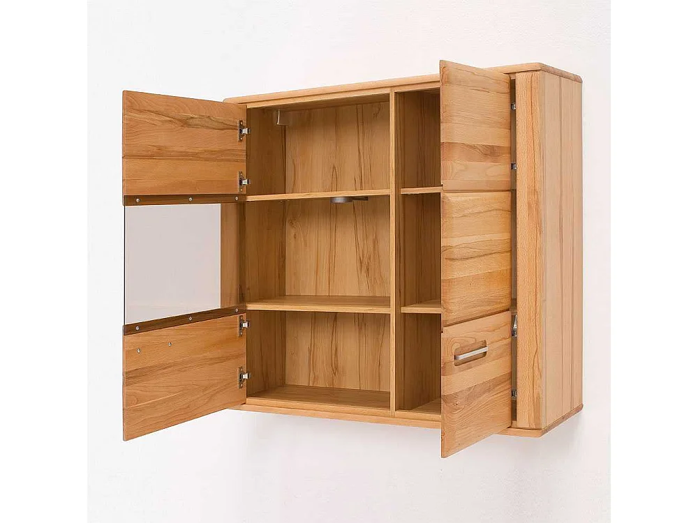 Hängeschrank mit Glastür Beleuchtung