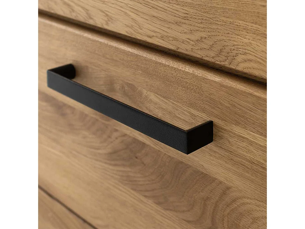 Highboard Anrichte in Wildeichefarben mit Glastüren