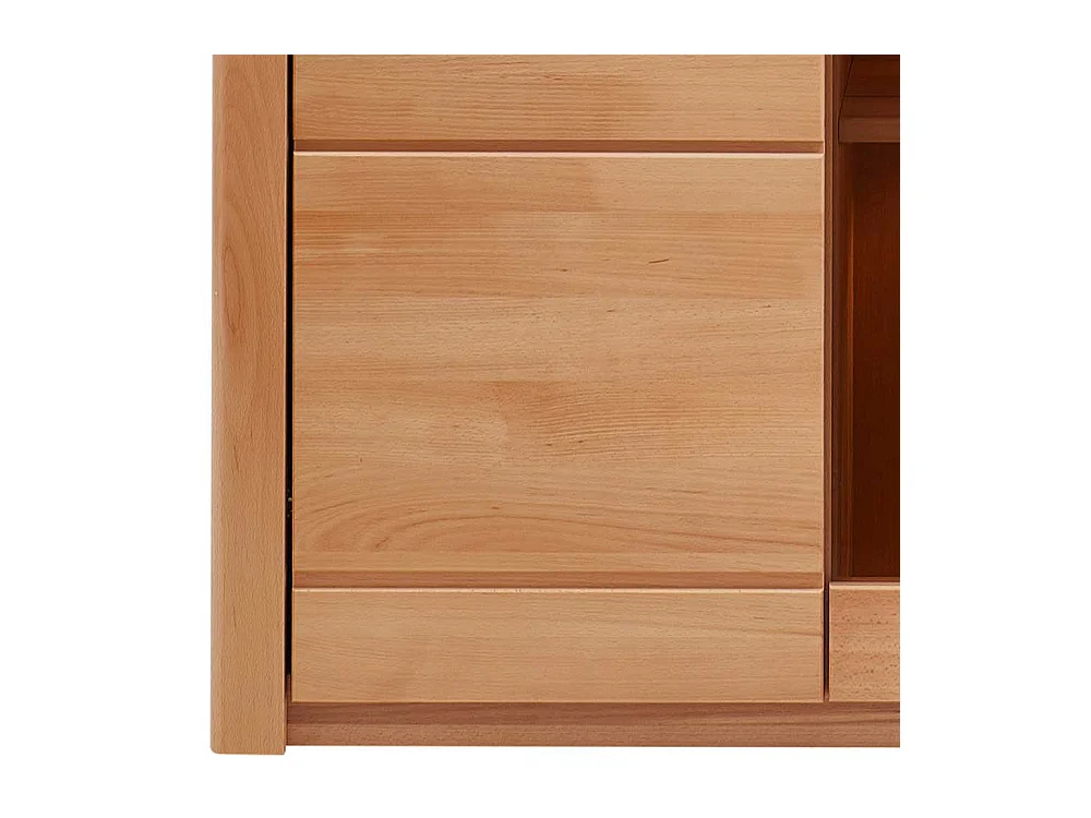 Wohnzimmer Highboard Kernbuche teilmassiv LED Beleuchtung