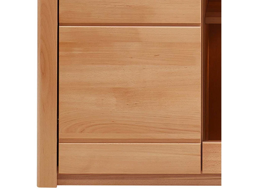 Wohnzimmer Highboard Kernbuche teilmassiv LED Beleuchtung