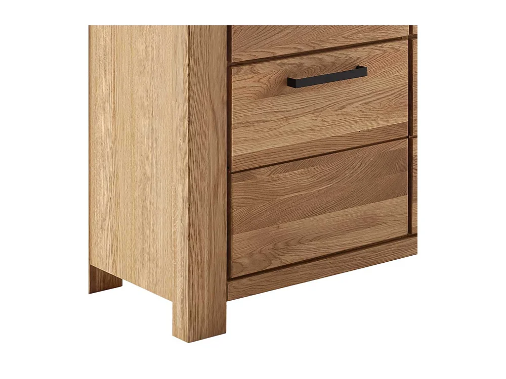 Highboard Anrichte in Wildeichefarben mit Glastüren